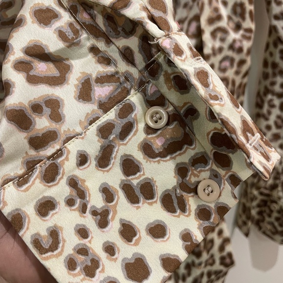 NWT Pretty Little Thing Leopard Print Ruffle Mini Wrap Dress - Picture 9 of 10